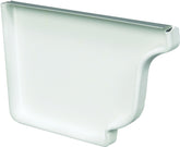 Amerimax 27005 Gutter End Cap, 5 in L, Aluminum, White